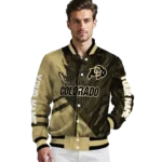 personalized-colorado-buffaloes-hexagon-mesh-gold-black-varsity-jacket-best-selling.webp