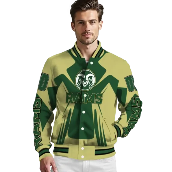 personalized colorado state rams spider mark green gold varsity jacket high quality.webp