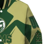 personalized colorado state rams spider mark green gold varsity jacket best selling.webp