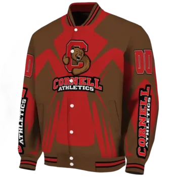personalized cornell big red spider mark red brown varsity jacket best selling.webp
