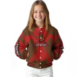 personalized cornell big red spider mark red brown varsity jacket best selling.webp