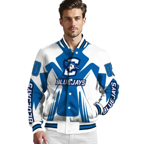 personalized creighton bluejays spider mark blue white varsity jacket high quality.webp