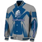 personalized drake bulldogs spider mark blue gray varsity jacket best selling.webp