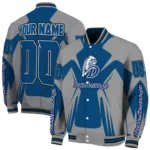 personalized drake bulldogs spider mark blue gray varsity jacket best selling.webp