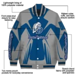 personalized drake bulldogs spider mark blue gray varsity jacket best selling.webp