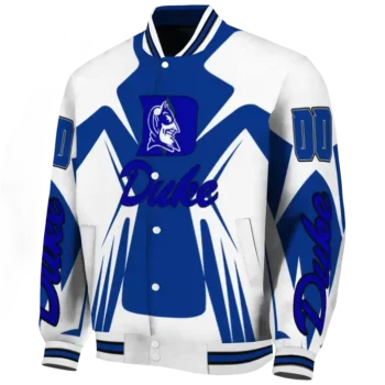 personalized duke blue devils spider mark blue white varsity jacket best selling.webp