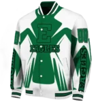 personalized eastern michigan eagles spider mark green white varsity jacket best selling.webp