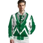 personalized-eastern-michigan-eagles-v-stripes-green-white-varsity-jacket-best-selling.webp
