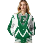 personalized-eastern-michigan-eagles-v-stripes-green-white-varsity-jacket-best-selling.webp