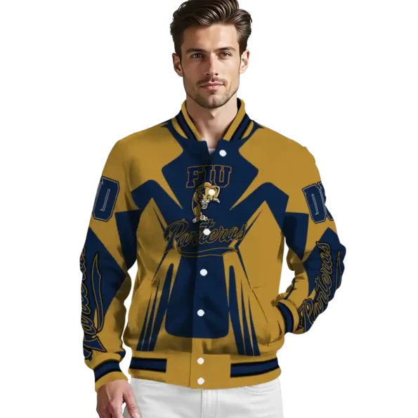 personalized fiu panthers spider mark blue gold varsity jacket high quality.webp