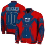 personalized florida atlantic owls spider mark blue red varsity jacket best selling.webp