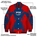 personalized florida atlantic owls spider mark blue red varsity jacket best selling.webp