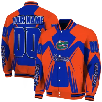 personalized florida gators spider mark blue orange varsity jacket fashion forward.webp