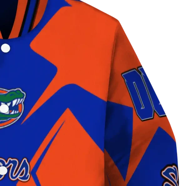 personalized florida gators spider mark blue orange varsity jacket premium grade.webp