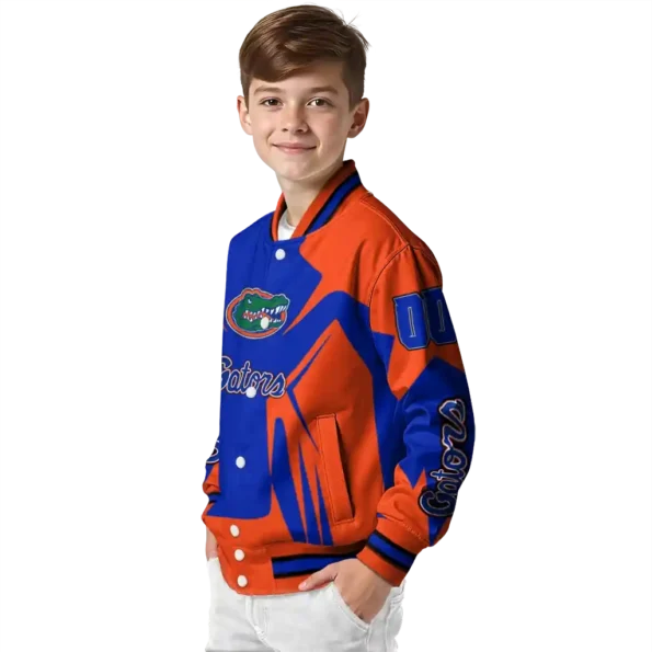 personalized florida gators spider mark blue orange varsity jacket trendy.webp