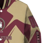 personalized florida state seminoles spider mark garnet gold varsity jacket best selling.webp