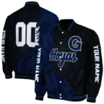 personalized-georgetown-hoyas-hexagon-mesh-blue-black-varsity-jacket-best-selling.webp
