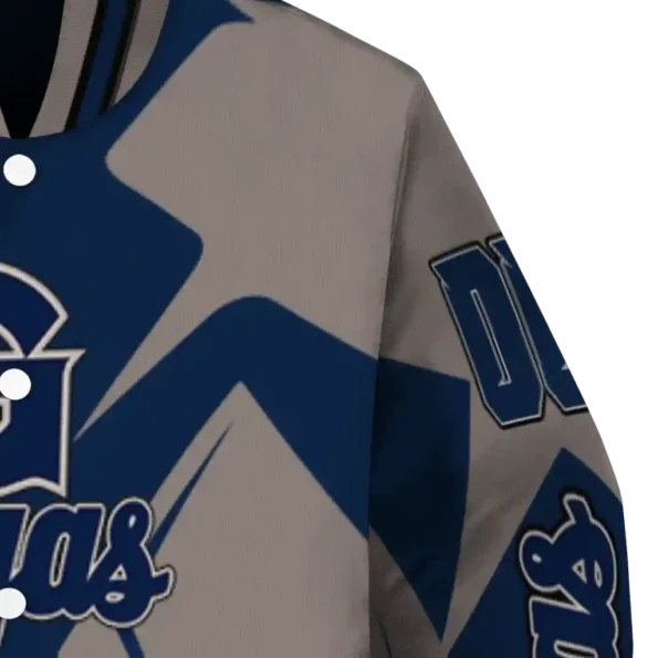 personalized georgetown hoyas spider mark blue grey varsity jacket premium grade.webp