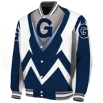 personalized-georgetown-hoyas-v-stripes-blue-white-varsity-jacket-best-selling.webp