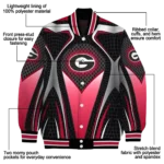 personalized-georgia-bulldogs-mesh-chest-black-varsity-jacket-best-selling.webp