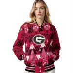 personalized-georgia-bulldogs-pyramid-shapes-red-varsity-jacket-best-selling.webp