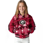 personalized-georgia-bulldogs-pyramid-shapes-red-varsity-jacket-best-selling.webp