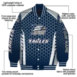 personalized-georgia-southern-eagles-hexagon-grid-blue-varsity-jacket-best-selling.webp