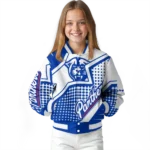 personalized georgia state panthers star burst blue varsity jacket best selling.webp