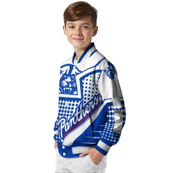 personalized georgia state panthers star burst blue varsity jacket trendy.webp