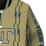 personalized georgia tech yellow jackets bolt stripe gold varsity jacket best selling.webp