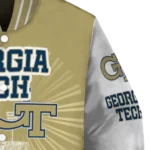 personalized georgia tech yellow jackets ferris arena gold white varsity jacket best selling.webp