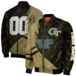 personalized-georgia-tech-yellow-jackets-hexagon-mesh-gold-black-bomber-jacket-best-selling.webp