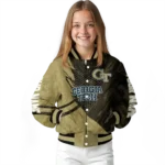 personalized georgia tech yellow jackets hexagon mesh gold black varsity jacket best selling.webp