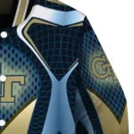 personalized georgia tech yellow jackets mesh chest blue black varsity jacket best selling.webp