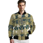personalized-georgia-tech-yellow-jackets-pyramid-shapes-gold-bomber-jacket-best-selling.webp