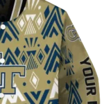 personalized georgia tech yellow jackets pyramid shapes gold varsity jacket best selling.webp