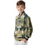 personalized georgia tech yellow jackets pyramid shapes gold varsity jacket best selling.webp