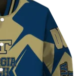 personalized georgia tech yellow jackets spider mark gold blue varsity jacket best selling.webp