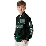 personalized-hawaii-rainbow-warriors-hexagon-mesh-green-black-varsity-jacket-best-selling.webp