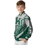 personalized hawaii rainbow warriors star burst green varsity jacket best selling.webp