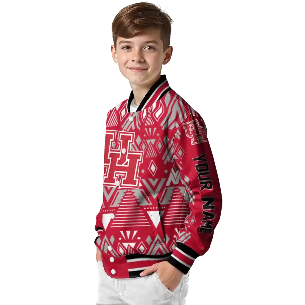 personalized houston cougars pyramid shapes red varsity jacket trendy.webp personalized houston cougars pyramid shapes red varsity jacket trendy.webp
