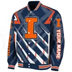 personalized illinois fighting illini chevron angles blue varsity jacket best selling.webp