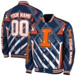 personalized illinois fighting illini chevron angles blue varsity jacket best selling.webp