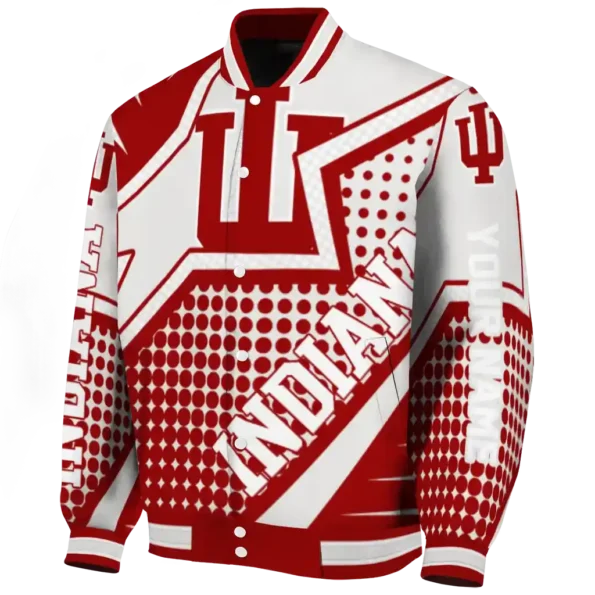 personalized indiana hoosiers star burst red varsity jacket best selling.webp