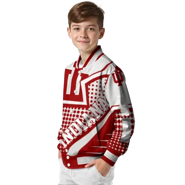 personalized indiana hoosiers star burst red varsity jacket trendy.webp