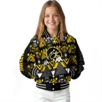 personalized iowa hawkeyes pyramid shapes black varsity jacket best selling.webp