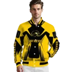 personalized-iowa-hawkeyes-spider-mark-black-gold-varsity-jacket-best-selling.webp