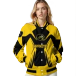 personalized-iowa-hawkeyes-spider-mark-black-gold-varsity-jacket-best-selling.webp