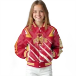 personalized iowa state cyclones chevron angles red varsity jacket best selling.webp