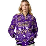 personalized james madison dukes pyramid shapes purple varsity jacket best selling.webp